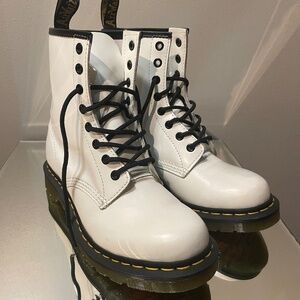 Doc Marten 1460 white combat boots